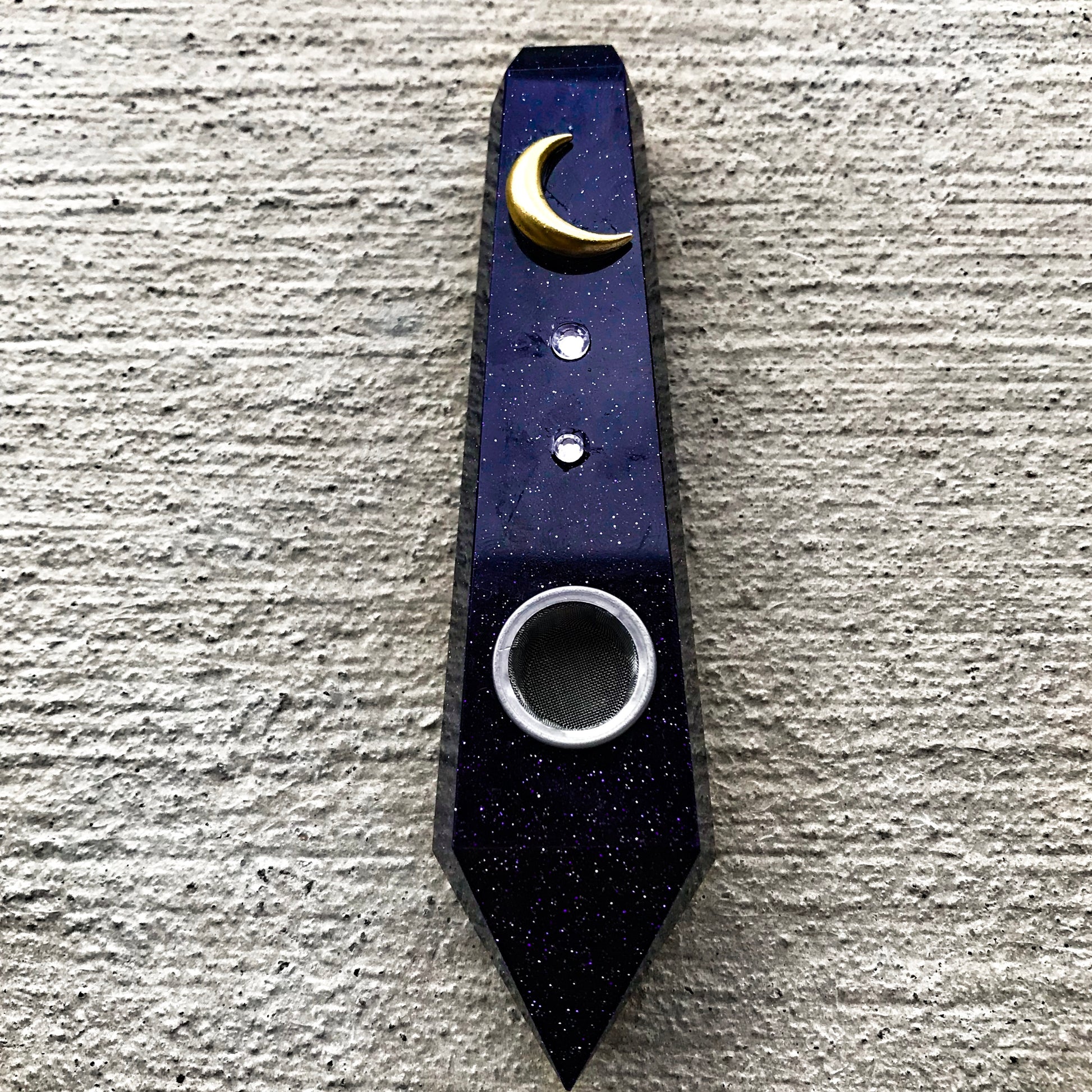 "Midnight" Blue Sandstone Pipe | **LIMITED EDITION** - Ethereal Haze