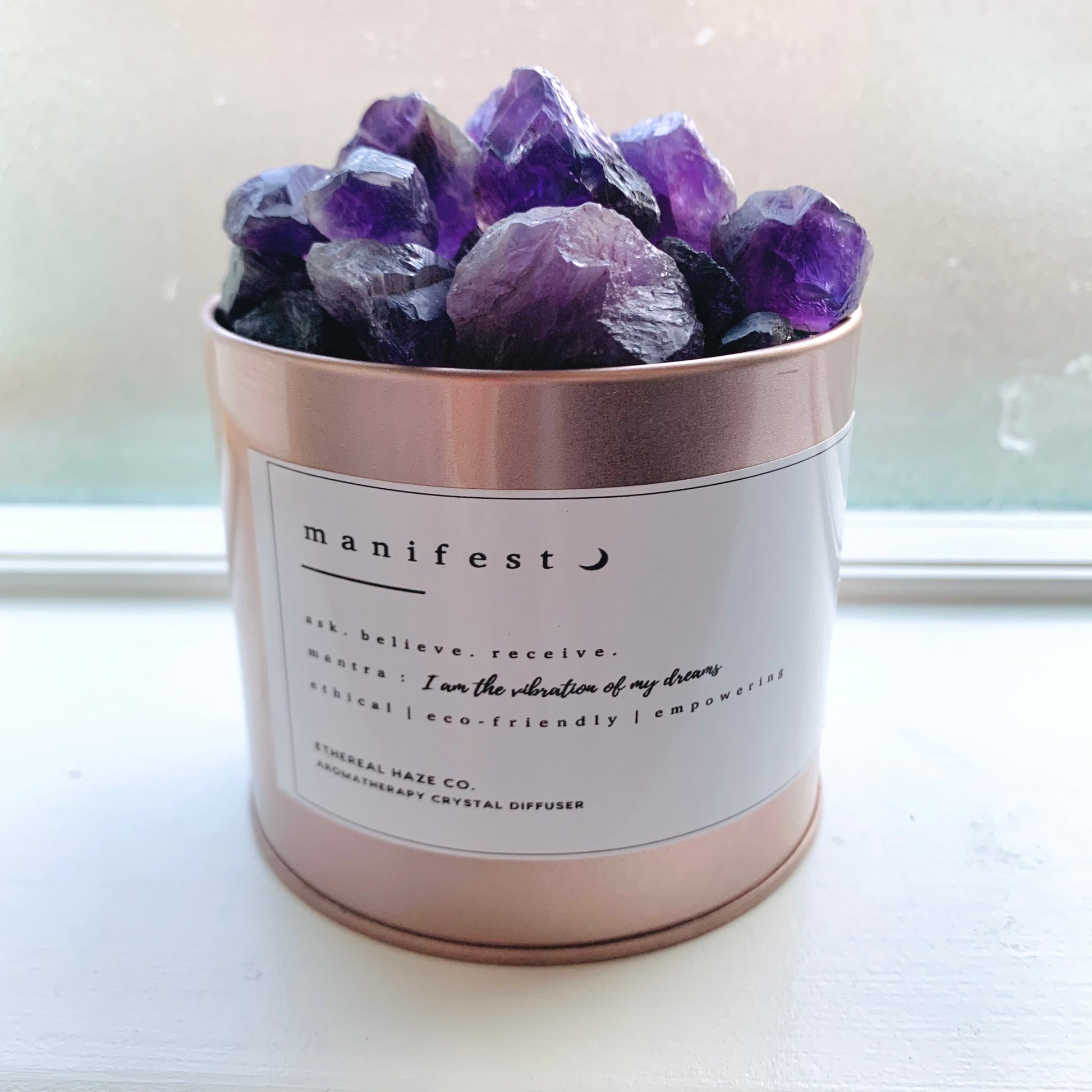 "MANIFEST" Amethyst Aromatherapy Diffuser - Ethereal Haze