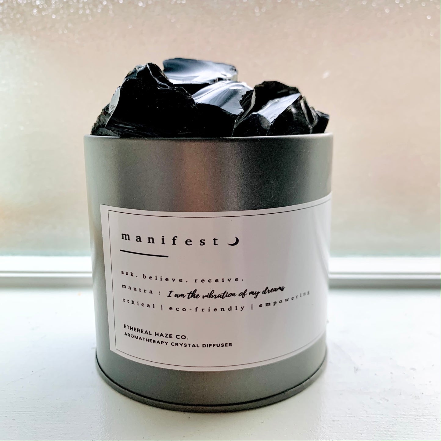 "MANIFEST" Obsidian Aromatherapy Diffuser - Ethereal Haze