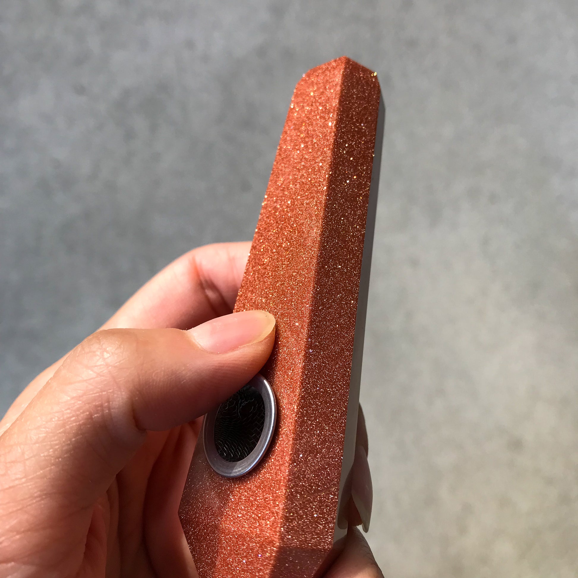Orange Goldstone Pipe - Ethereal Haze