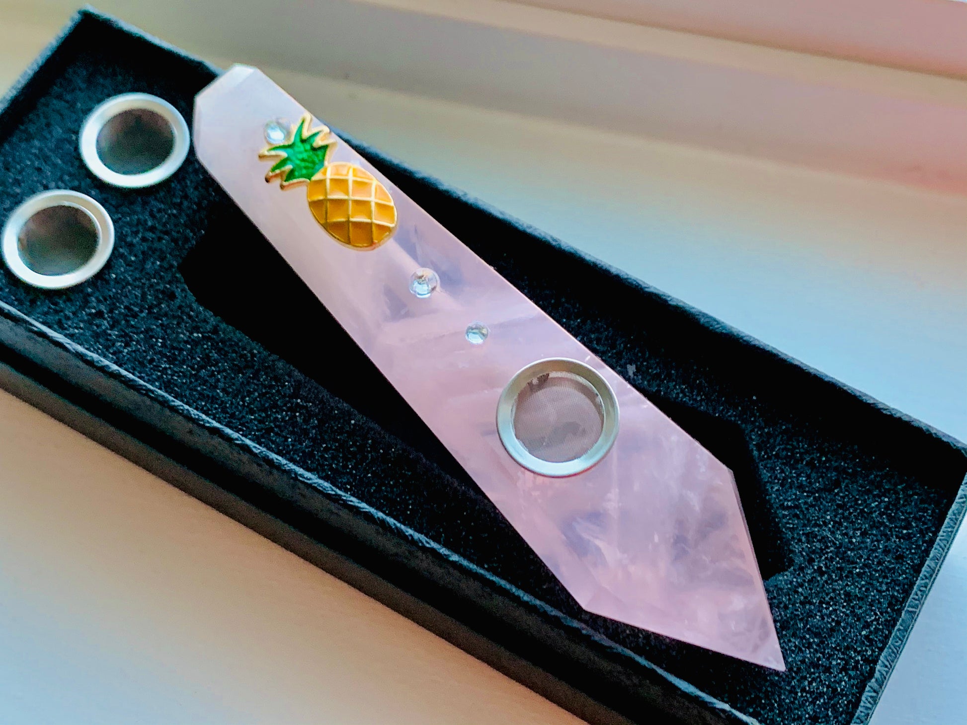 PINK "Pineapple Vibes" Pipe | **LIMITED EDITION** - Ethereal Haze