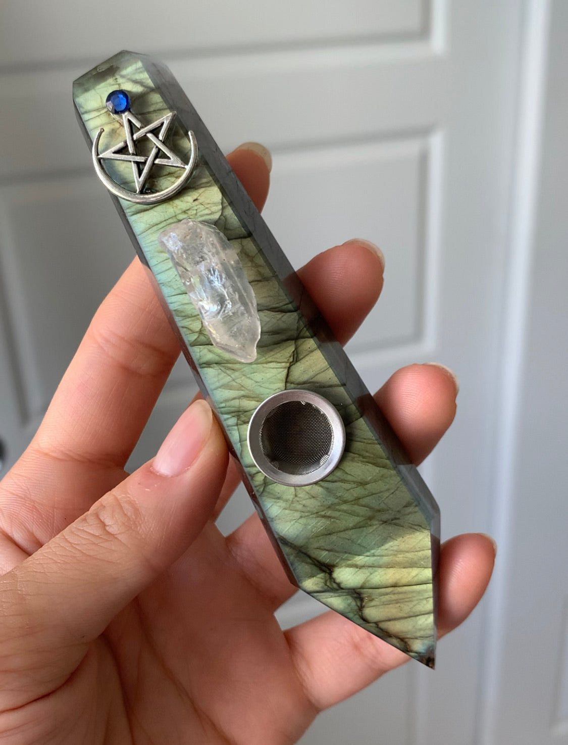 "Sailor Earth"  Labradorite Pipe | **LIMITED EDITION** - Ethereal Haze